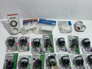 Partij Elektrische Verlengkabels en Adapters, Vivanco, Scanpart, Exin