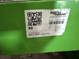 Widos lasmachine voor PE Widos, PE 1000 RC