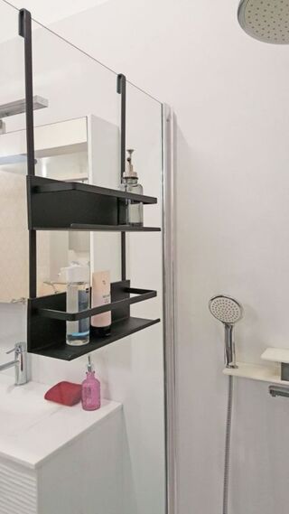 Hangend Doucherek, Allibert, Loft Game, Zwart mat