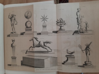 Atlas Geografie en iconografie 12 tekeningen, Frans, 1864
