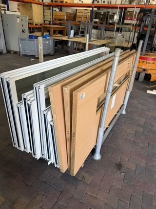 Set cassete systeemwanden inclusief 4 deuren