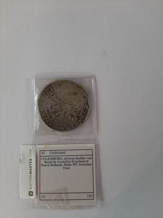 Zilveren daalder Karel de Grote jaar 787, Culemborg, munt, 8e eeuw