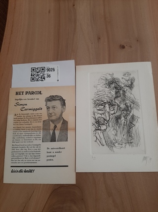 Litho Simon Carmiggelt, Parool, 1979