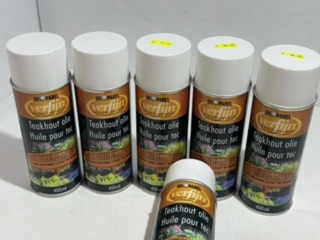 6x Teakolie Spuitbus, Verfijn, el-233sb, 400 ml