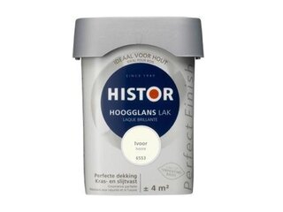 8x Lak Hoogglans, Histor, perfect finish, ivoor, 250 ml