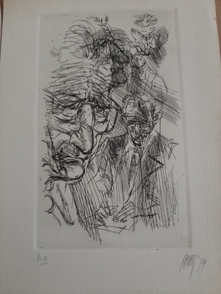 Litho Simon Carmiggelt, Parool, 1979