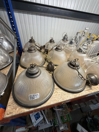 6x Cafe lampen