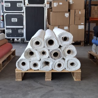 Ca. 12x Rol inbetween gordijnstof | assorti, Offwhite