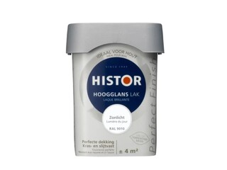 Ca. 10x Lak Hoogglans, Histor, perfect finish, zonlicht ral 9010, 250