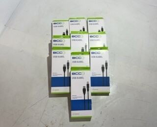 Ca. 10x USB 2.0 Kabel, BCC, usb-a naar usb-b, zwart, 1,5 meter