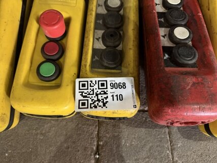6x Afstandsbediening voor bovenloopkraan