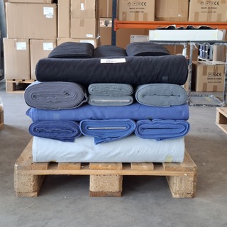 Ca. 27x Pak festivaldoek/decomolton | brandwerend