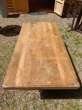 Kloostertafel massief eiken, ca 1950