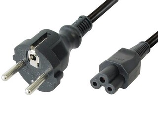 5x C5 Stroom Kabel, Scanpart, zwart, 1.8 meter