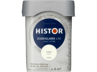 Ca. 20x Lak Zijdeglans, Histor, perfect finish, ivoor, 250 ml