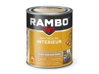 5x Pantserlak Interieur Transparant Zijdeglans, Rambo, puur grenen, 75