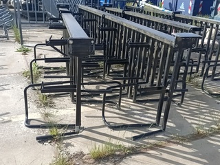 4x Fietsenrek, Zwart