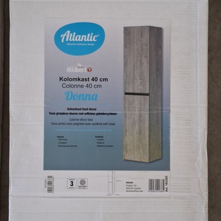 Kolomkast 40 cm, Allibert, Donna, Hout Decor