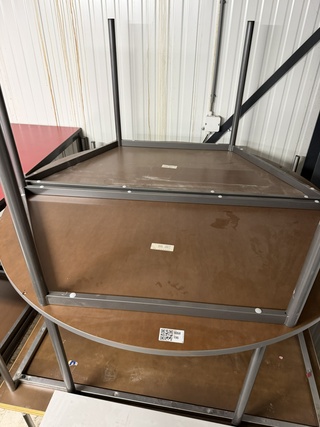 4x Halfronde tafels, Vepa, rood