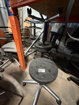 5x 5 stuks Labkoo verrijdbare werkkrukken, Labkoo, zwart