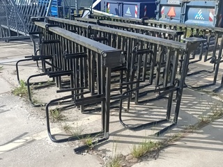 4x Fietsenrek, Zwart