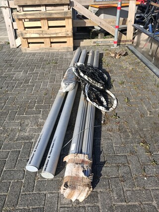 2x Set volleybal paal met net