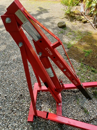 Hydraulische hef inrichting, rood