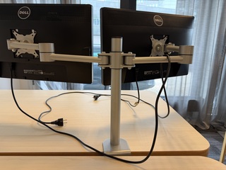 Computersteun, incl. 2x beeldscherm