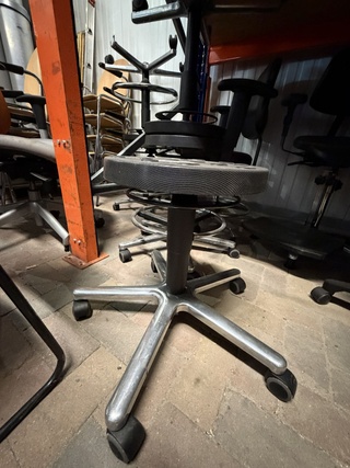 5x 5 stuks Labkoo verrijdbare werkkrukken, Labkoo, zwart
