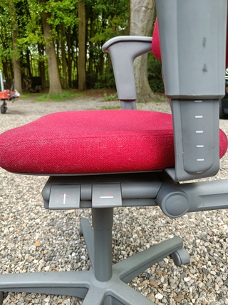 Bureaustoel stoffen zitting, rood