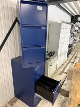 2x Ladekast, blauw