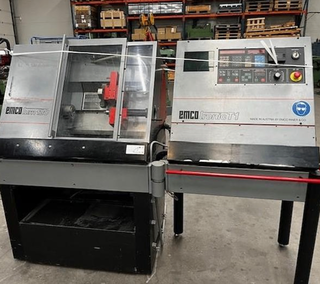 CNC-Draaibank Emco, Turn 120, grijs