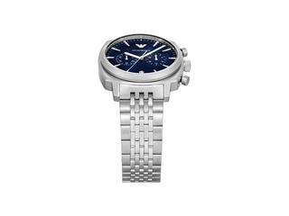 Emporio Armani Heren Horloge 40 cm Zilverkleurig