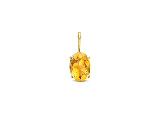 Sparkle14 Hanger Citrien 7 mm Goud