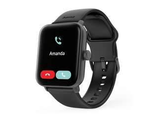 Hama 6010 Smartwatch TFTDisplay Telefoonfunctie Zwart