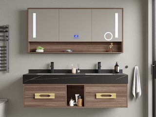 Badkamermeubel Vonato, Ardène 150, hout decor