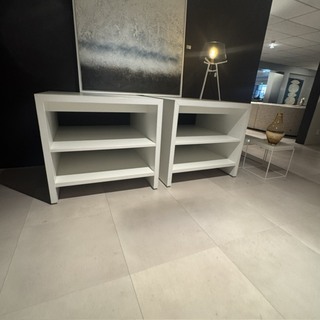 2x Display tafel, wit