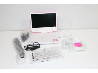 Lenco DVP920PK Draagbare DVD speler met hoofdTelefoon Roze