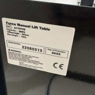 Heftafel Manutan, A170152, verrijdbaar