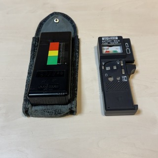 Batterijmeter en vochtmeter
