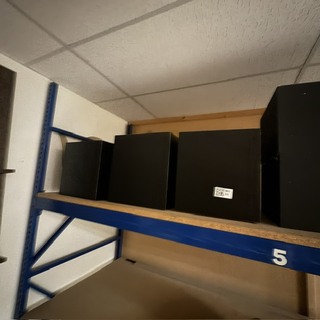 5x Display blok, zwart