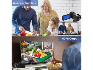 Camcorder Full HD 1080P 30FPS 24MP 3.0 IPS touchscreen
