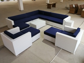Loungeset Vonato, Almira, wit