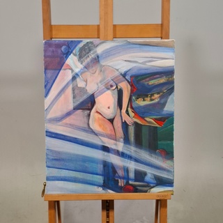 Acryl schilderij op doek, Maya Wildevuur, Naakt