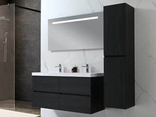 Badkamermeubel Vonato, Calmwood 120, donker hout decor