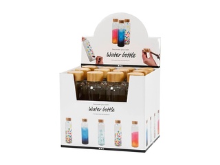 Creativ Water Bottle van glas in Display