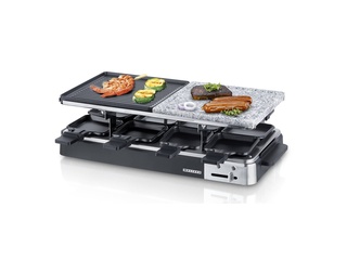 Melissa Raclette Grill met halve steen voor 8 personen Zwart