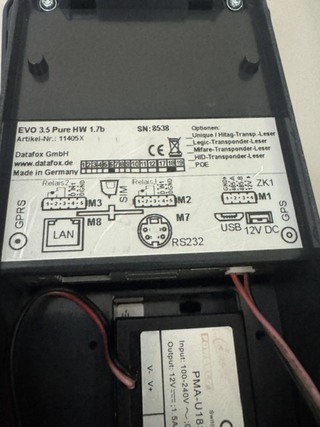 2x Tijdregistratie en toegangssysteem DataFox, Evo 3.5 Pure HW 1.7b