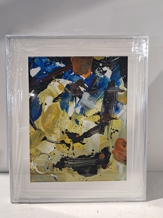 Schilderij, Abstracte Compositie, Walter van Oel, 1987