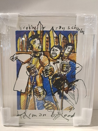 Artprint, Herman Brood, “Ray & Charles”, 1993